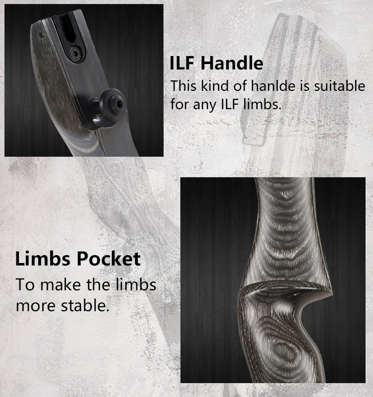 Ilf Archer Riser For Recurve Bow 23" Huayu Ilf Archer Riser Allegro Ilf Riser