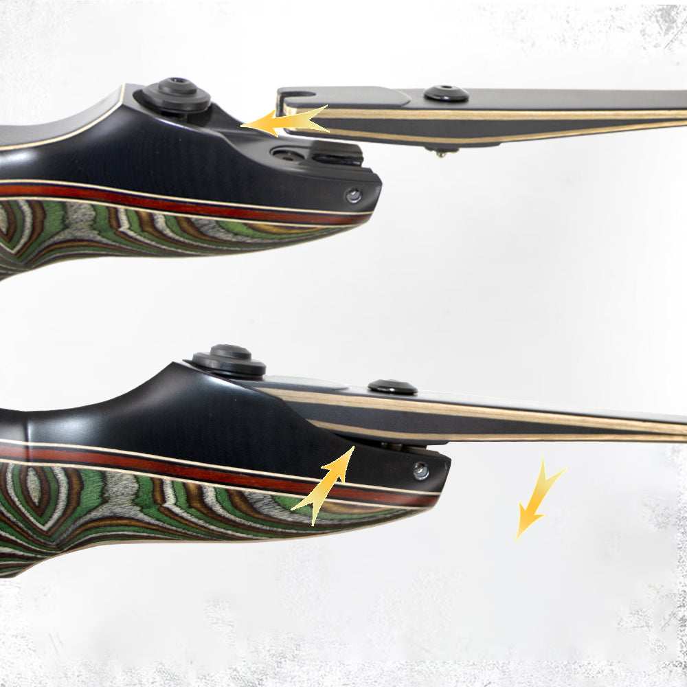 Archery 25Lbs -55Lbs ILF LongBow Limbs Carbon Fiber LongBow Limbs 60“ 62” 64“