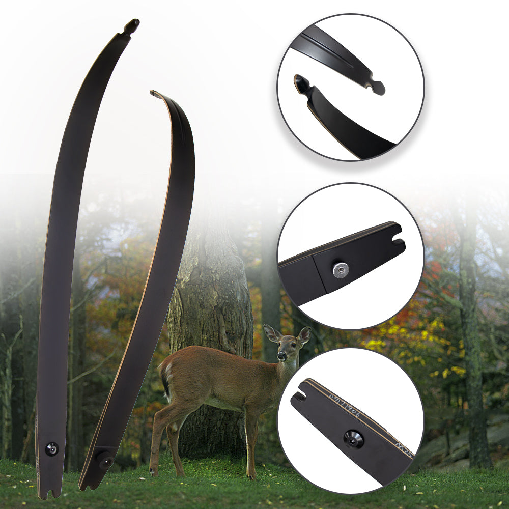 Archery 25Lbs -60 Lbs ILF Recurve Limbs Carbon Fiber Recurve Bow Limbs 66/64“